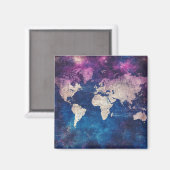 ヴィンテージ天球世界地図(4) マグネット (正面/裏面)