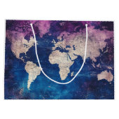 ヴィンテージ天球世界地図(4) ラージペーパーバッグ (裏面)