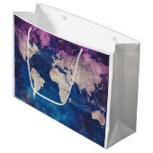 ヴィンテージ天球世界地図(4) ラージペーパーバッグ (正面アングル)