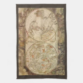 ヴィンテージ天球図ジョセフ・モクソン キッチンタオル (縦)