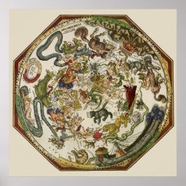 ヴィンテージ天球天球図（ピーター・アピアン） ポスター