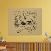 ヴィンテージ天秤座ヘベリアススタイル キャンバスプリント (インサイチュ (リビング))