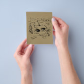 ヴィンテージ天秤座ヘベリアススタイル チラシ (手)