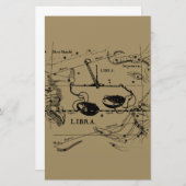 ヴィンテージ天秤座ヘベリアススタイル 便箋 (正面/裏面)