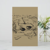 ヴィンテージ天秤座ヘベリアススタイル 便箋 (スタンド正面)