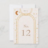 ヴィンテージ天結婚月星表 出欠カード (裏面)