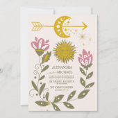 ヴィンテージ天結婚植物学 招待状 (正面)