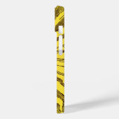 ヴィンテージ天黄色の笑顔ハッピーヒッピー太陽 Case-Mate iPhoneケース (裏面 / 左)