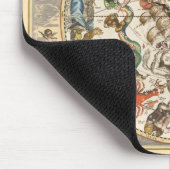 ヴィンテージ天〔占星術の〕十二宮図星座図 マウスパッド (コーナー)