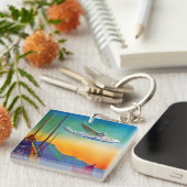 ヴィンテージ太平洋旅行 キーホルダー (正面右)