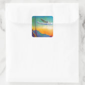 ヴィンテージ太平洋旅行 スクエアシール (バッグ)