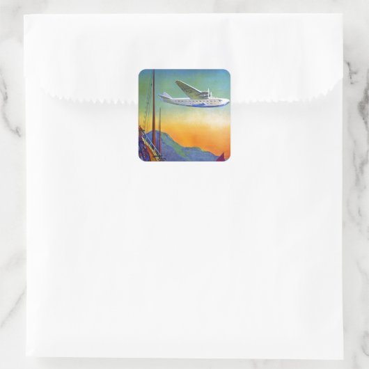 ヴィンテージ太平洋旅行 スクエアシール (バッグ)