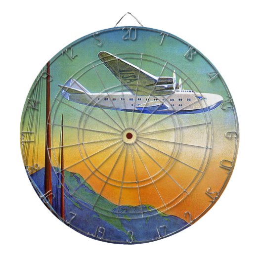 ヴィンテージ太平洋旅行 ダーツボード (正面)