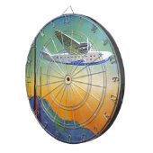 ヴィンテージ太平洋旅行 ダーツボード (正面右)