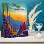 ヴィンテージ太平洋旅行 フォトプラーク (側面)