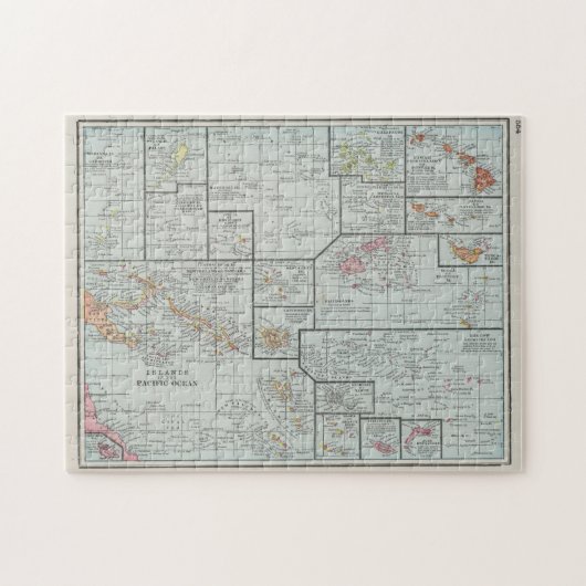 ヴィンテージ太平洋諸島地図（1901年） ジグソーパズル (横)