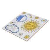 ヴィンテージ太陽と月 タイル (側面)