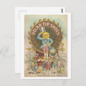 ヴィンテージ太陽のチップシューズ広告リトグラフ ポストカード (正面/裏面)