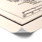 ヴィンテージ太陽の地図(1900) ポスター (角)