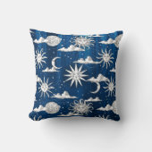 ヴィンテージ太陽の月天像 クッション (正面)