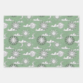 ヴィンテージ太陽の月天像 ラッピングペーパーシート (正面2)