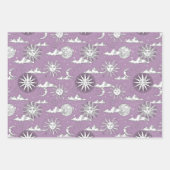 ヴィンテージ太陽の月天像 ラッピングペーパーシート (正面)