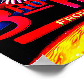 ヴィンテージ太陽の第3の岩 ポスター (角)