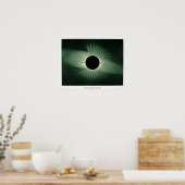 ヴィンテージ太陽のEclipseイラストレーション ポスター (キッチン)