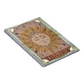 ヴィンテージ太陽タロットカード 天体アート ノートブック (右側)