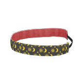 ヴィンテージ太陽月星パターン アスレチックヘッドバンド (右)