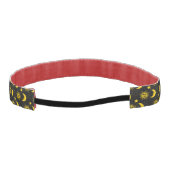 ヴィンテージ太陽月星パターン アスレチックヘッドバンド (裏面)