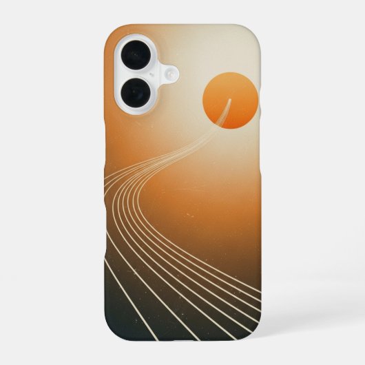 ヴィンテージ太陽軌跡 iPhone 16ケース (裏面)