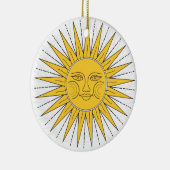 ヴィンテージ太陽、月、雲、星 セラミックオーナメント (右)