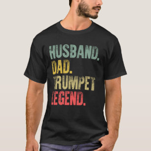 ヴィンテージ夫パパトランペットレジェンドレトロ Tシャツ