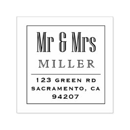 ヴィンテージ夫妻 |差出人住所スタンプ セルフインキングスタンプ