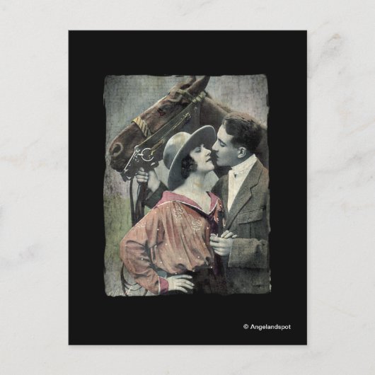 ヴィンテージ夫婦 ポストカード (正面)