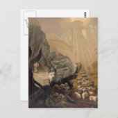 ヴィンテージ失ったザヒツバイブルイラストレーション1878 ポストカード (正面/裏面)