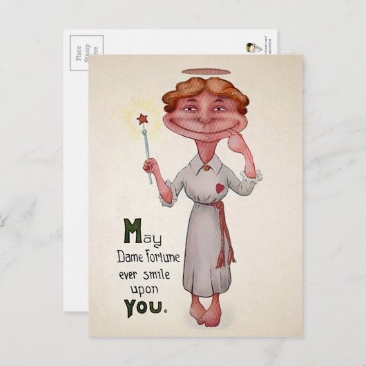 ヴィンテージ奇数はがきビクトリアン ポストカード (正面/裏面)