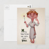 ヴィンテージ奇数はがきビクトリアン ポストカード (正面/裏面)