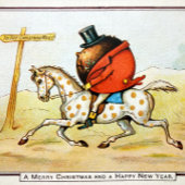 ヴィンテージ奇数クリスマスミートカード シーズンカード