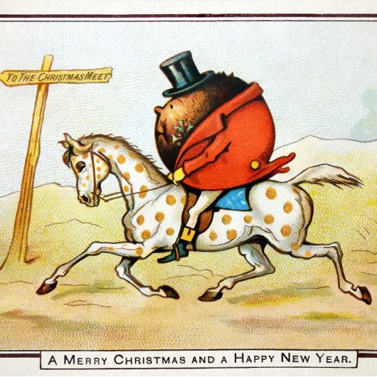 ヴィンテージ奇数クリスマスミートカード シーズンカード