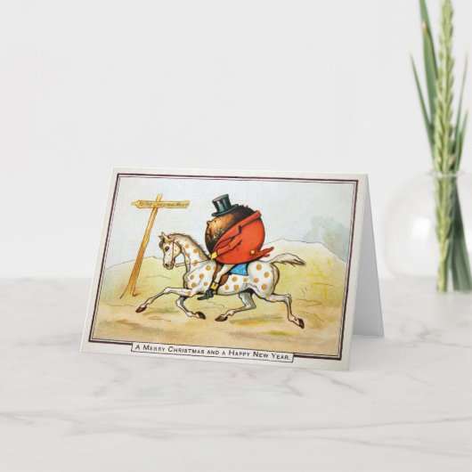 ヴィンテージ奇数クリスマスミートカード シーズンカード (正面)