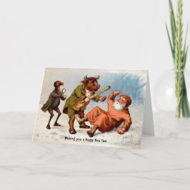 ヴィンテージ奇数ハッピーニューイヤーカード シーズンカード