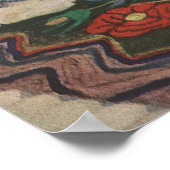 ヴィンテージ女の子、洗濯ぶら下がったをする子 ポスター (角)