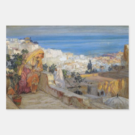 ヴィンテージ女エレガントの子のデコパージュ ラッピングペーパーシート (正面2)