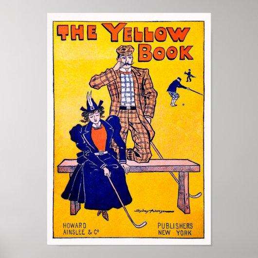 ヴィンテージ女子ゴルファープリント ポスター (正面)