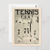 ヴィンテージ女子テニスチームプロモーション1920 ポストカード (正面/裏面)
