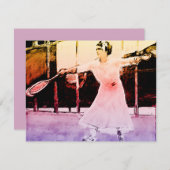 ヴィンテージ女子テニス選手 – おもしろい引用文 (正面/裏面)