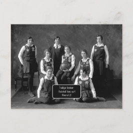 ヴィンテージ女子バスケットボールチーム, 1928, QC ポストカード