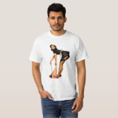 ヴィンテージ女子ピンアップTシャツ Tシャツ (正面フル)